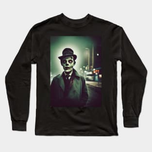 Zombie Detective Portrait Long Sleeve T-Shirt